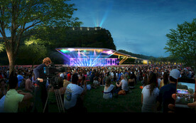 坐着的人群 音乐会