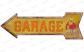 欧美复古箭头铁皮画