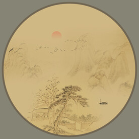 水墨山水画