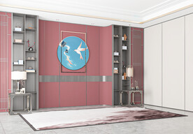 新中式客厅场景