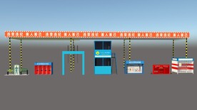 工地安全教育示范区su模型