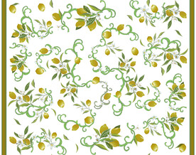 大牌 柠檬 定位花