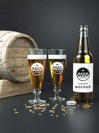 3d啤酒样机模型