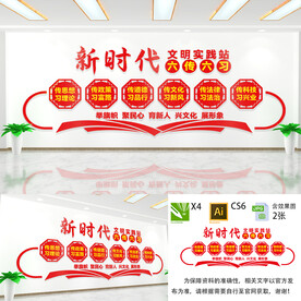 六传六习文化墙