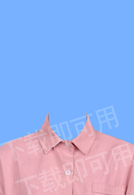 粉红色衬衫模板