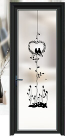 高清分层透明底平开门打印图