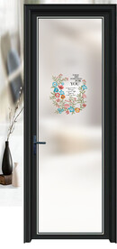 高清分层透明底平开门打印图