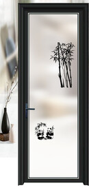 高清分层透明底平开门打印图