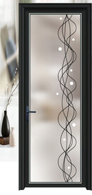 高清分层透明底平开门打印图