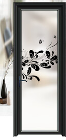 高清分层透明底平开门写真图