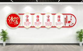 法治文化墙展板