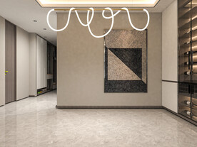 现代餐客厅场景