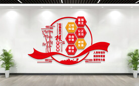 社会主义核心价值观文化墙