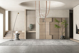 新中式客厅背景墙