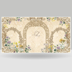 欧式拱门婚礼复古背景