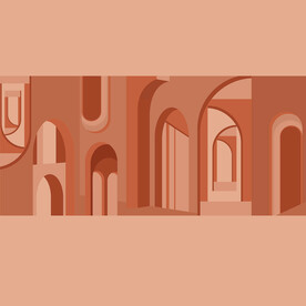 简约大气婚礼艺术拱门背景