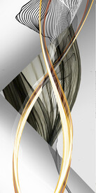 晶瓷画 抽象画 线条