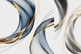 晶瓷画 抽象画 线条