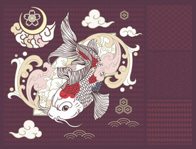 鲢鱼 中国风装饰画