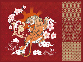 东北虎 中国风装饰画