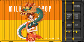 工装集装箱背景墙