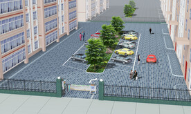 小区铺装效果图