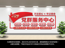 党群服务中心文化墙