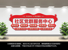 社区党群服务中心文化墙