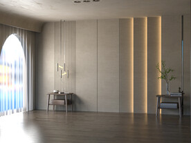 新中式客厅床头场景家具空景