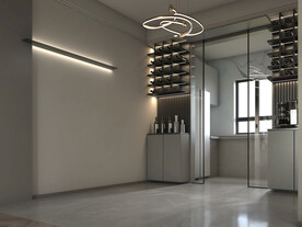 现代餐客厅场景