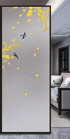 高清分层透明底玄关打印图