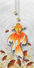 装饰画 金鱼