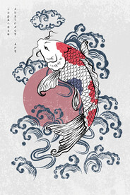 鲢鱼 国潮风装饰画