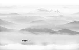 意境水墨山水画