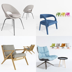 现代北欧休闲沙发椅