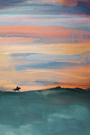 装饰画 抽象画 马