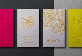 烫金印花名片样机