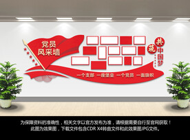 党员风采文化墙