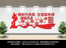 党员风采照片展示墙