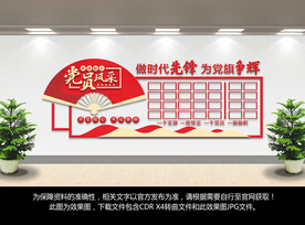 党员风采文化墙