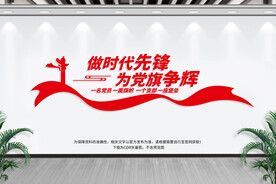 做时代先锋文化墙