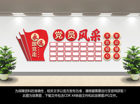 党员风采文化墙