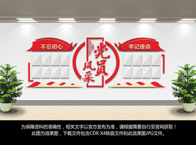 党员风采文化墙