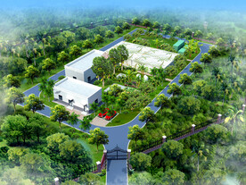 污水处理厂效果图