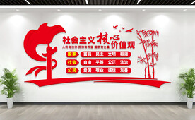 社会主义核心价值观文化墙