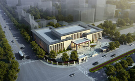  中级人民法院诉讼服务中心鸟瞰