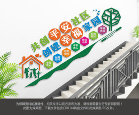 社区楼梯文化墙