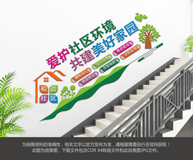 社区楼梯文化墙