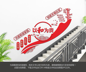 社区楼梯文化墙