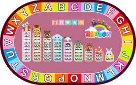 早教中心大型可爱卡通地毯